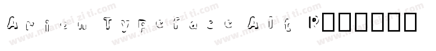 Arion Typeface Alt R字体转换